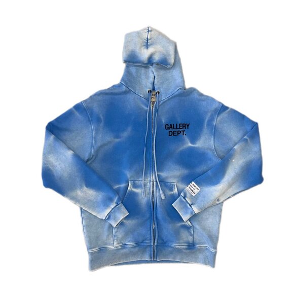 GALLERY DEPT HOODIE (SUNFADED BLUE) - Picture 1 of 2